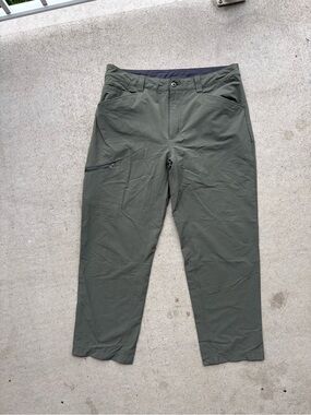 Patagonia Mens Quandary Hiking Pants Industrial Green Olive Stretch 36x29